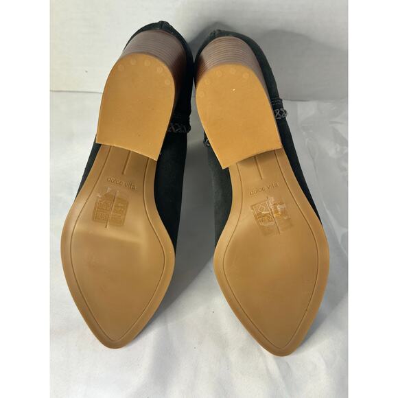 Dolce Vita Women's Dylan Dark Gray Suede Pointed Heeled Booties Size 8.5 - Picture 6 of 7